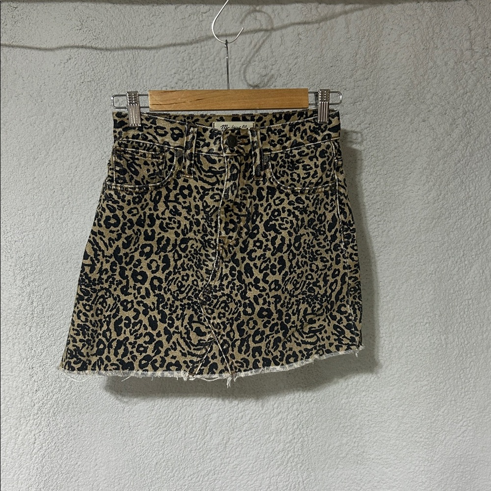 Madewell Cheetah Print Skirt